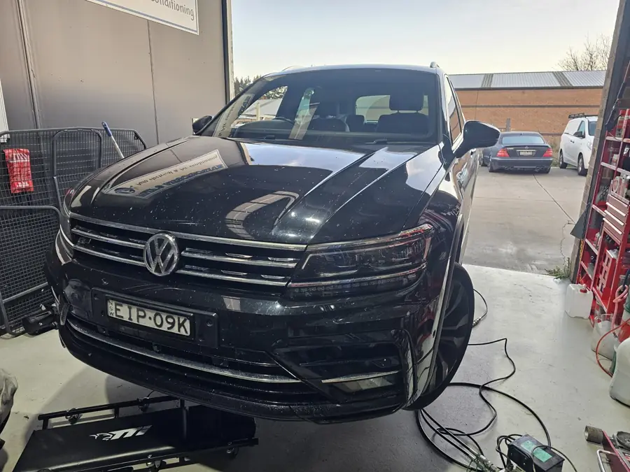 Volkswagen Passat in for European vehicle electrical diagnostics
