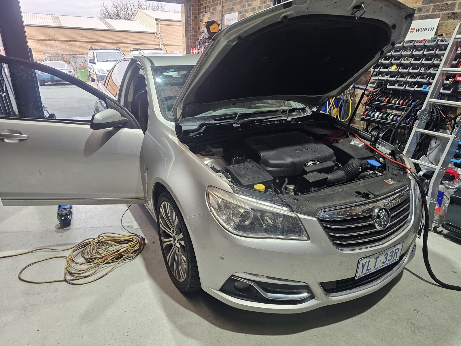 Holden Insignia diagnosed in the workshop bay